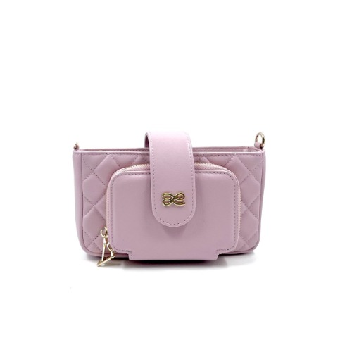 WALLET ON CHAIN BABY PINK